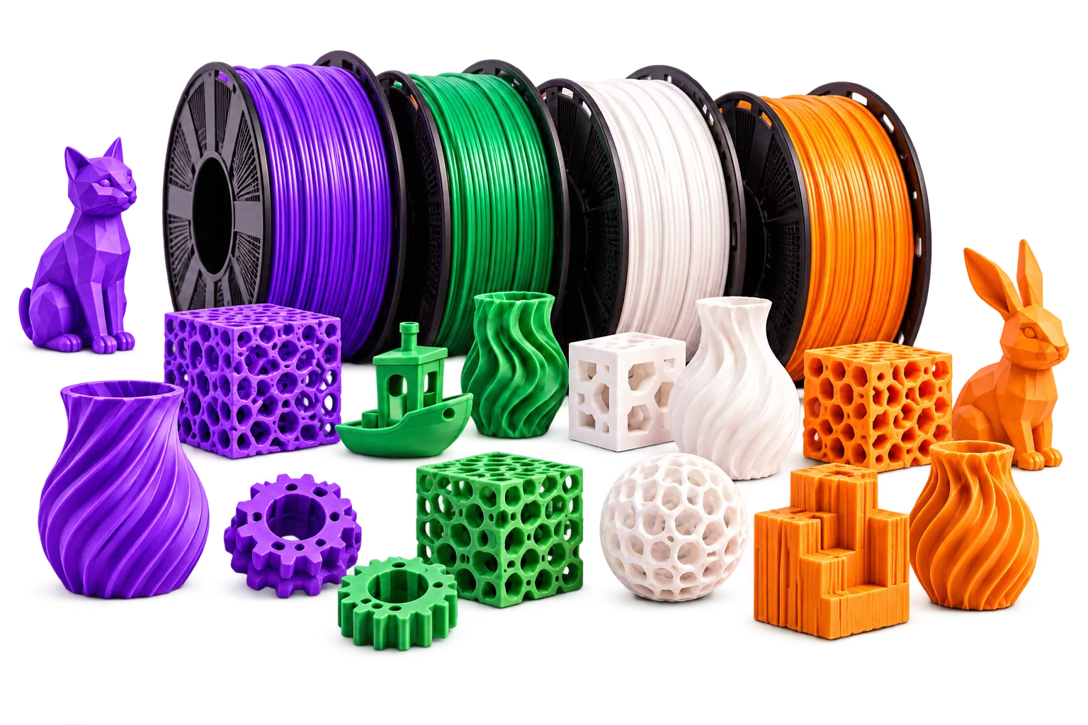 Ilustração de materiais e acabamentos